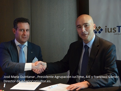 IUSTIME firma un acuerdo de colaboración con ADAGIO CONSULTOR.ES